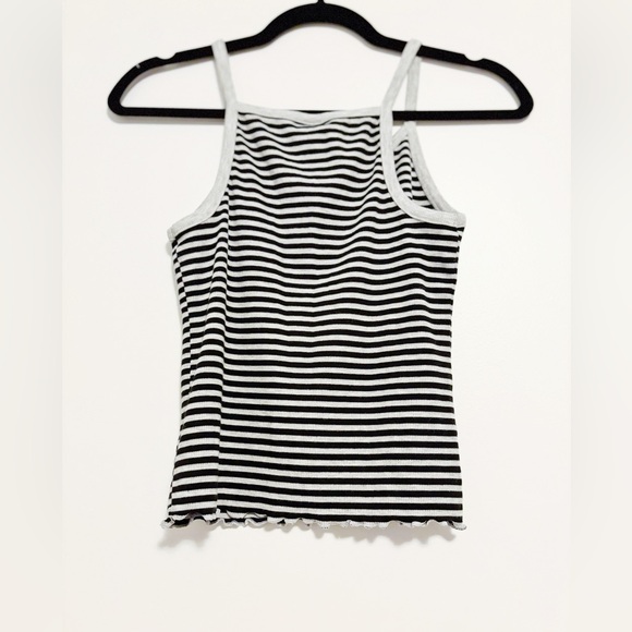 Striped, Ribbed, Stretchy Tank - Picture 3 of 3